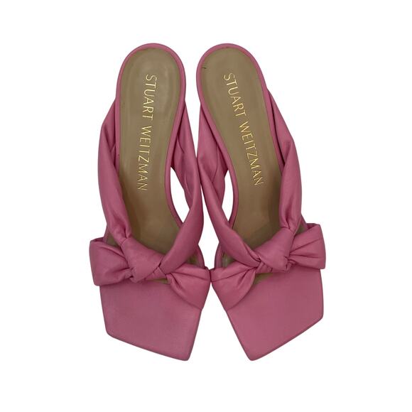 Stuart Weitzman 9 Playa Knot Sandal Pink - Picture 3 of 9